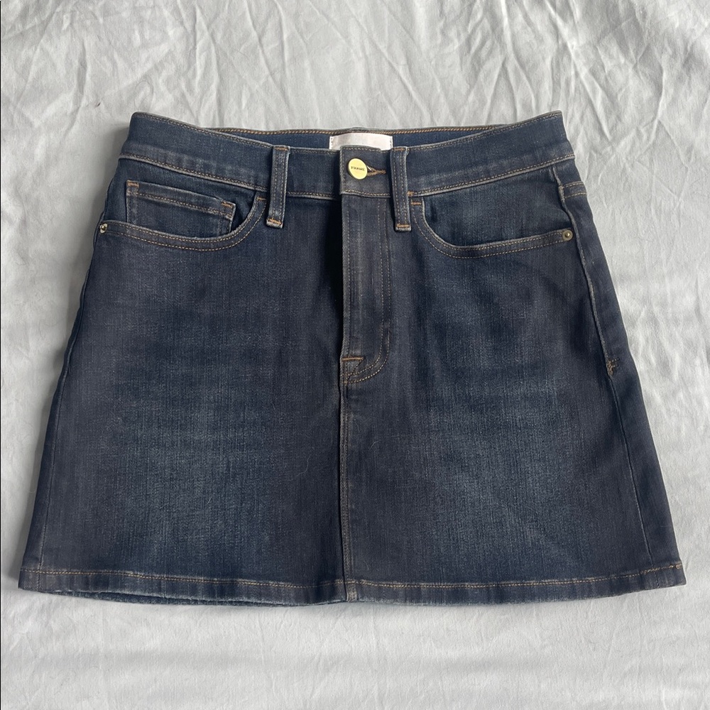 Frame Denim Mini Skirt